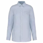 Linnen damesblouse, linen blue — productfoto 11