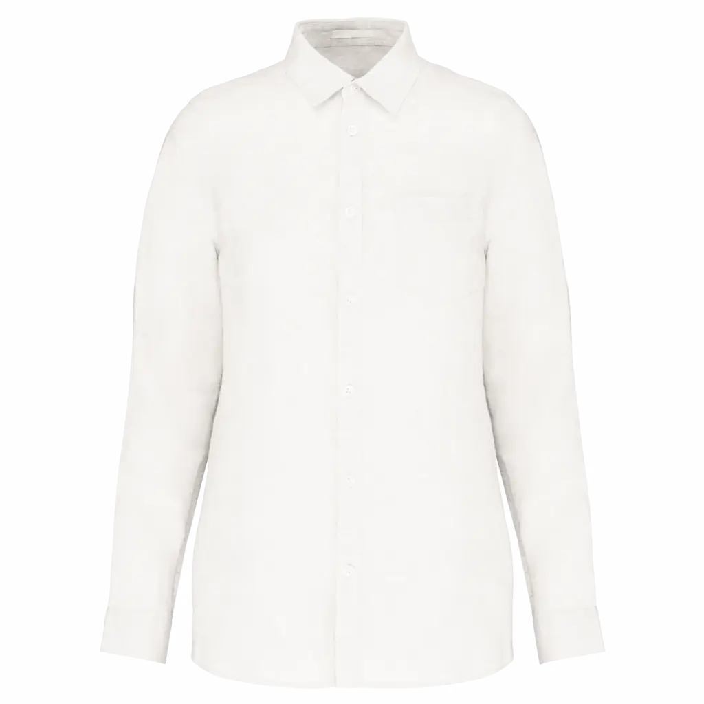 Linnen damesblouse, white — productfoto 15