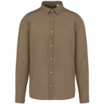 Ecologisch herenoverhemd, light olive green — productfoto 8
