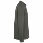 PS_SP507-S_WASHEDORGANICKHAKI - Hidalgo-werbeartikel Verwassen linnen herenoverhemd met maokraag, washed organic khaki — productfoto 6