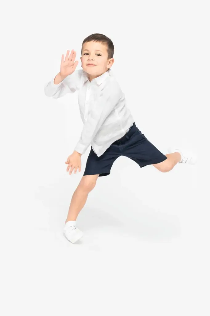 Linnen overhemd kind — productfoto 3