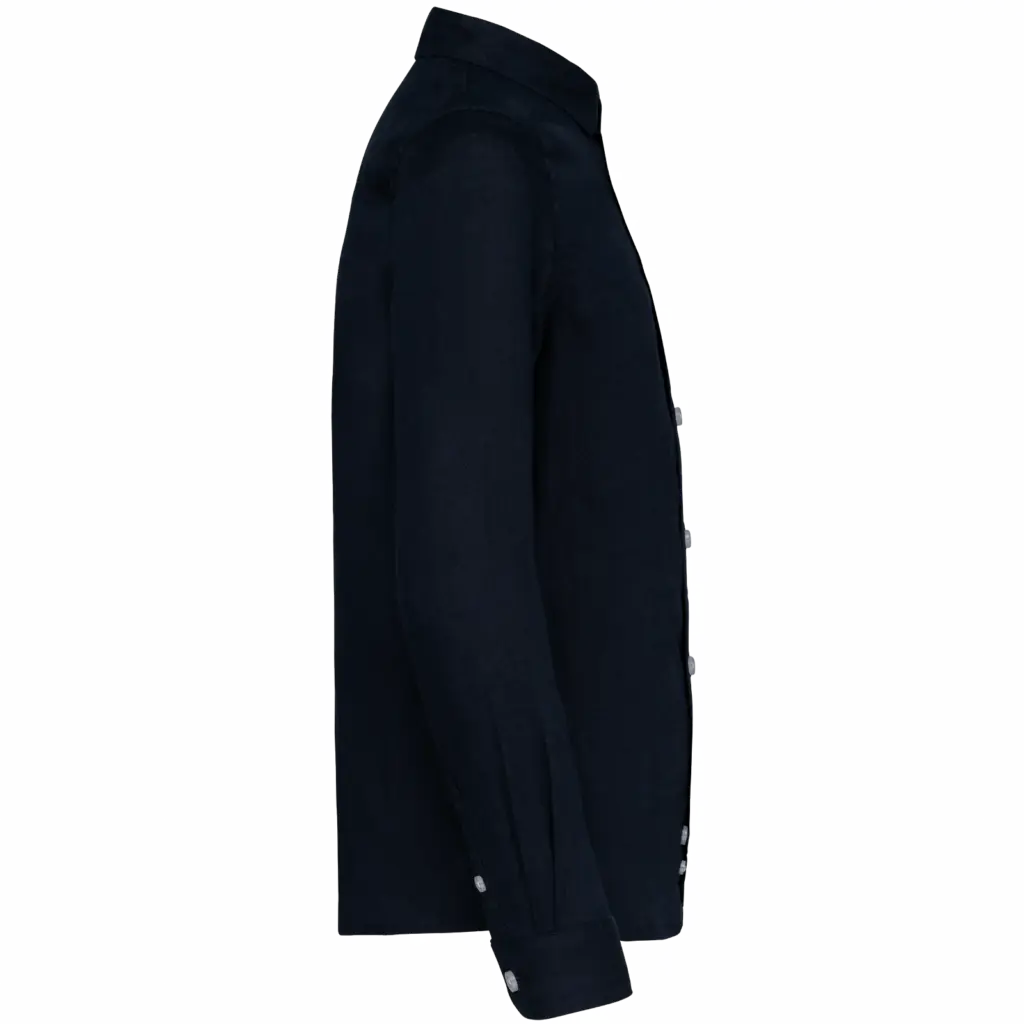 PS_SP512-S_NAVYBLUE - Hidalgo-werbeartikel Linnen overhemd kind, navy blue — productfoto 5