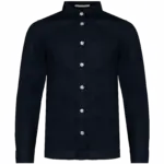 Linnen overhemd kind, navy blue — productfoto 6