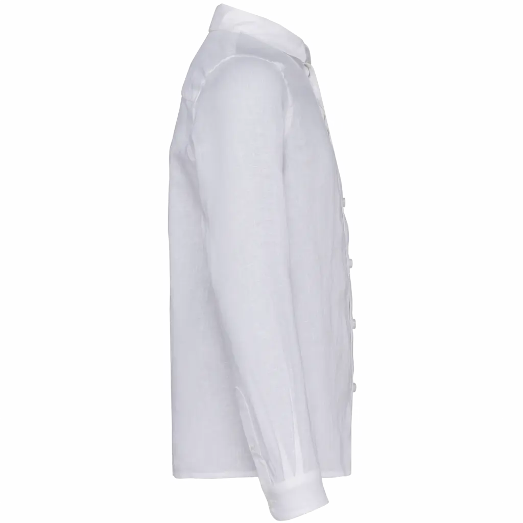 PS_SP512-S_WHITE - Hidalgo-werbeartikel Linnen overhemd kind, white — productfoto 6