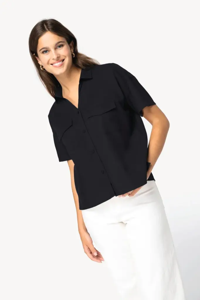 Ecologische oversized damesblouse van lyocell