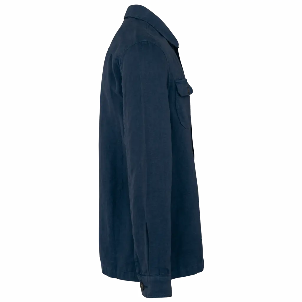 PS_SP516-S_WASHEDNAVYBLUE - Hidalgo-werbeartikel Verwassen herenoverhemd in linnen, washed navy blue — productfoto 6