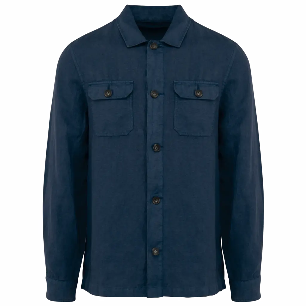 Leinenhemd Herren SP516 bedrucken atmungsaktiv Washed S-3XL — Produktfoto 7
