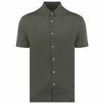 PS_SP517-2_ORGANICKHAKI - Hidalgo Leinenhemd Herren SP517 bedrucken atmungsaktiv Kurzarm S-3XL — Produktfoto 8