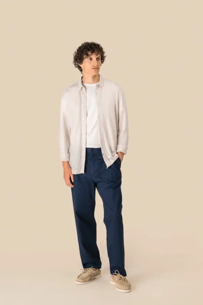 SP518-17_2025 - Hidalgo-werbeartikel Linnen herenoverhemd — productfoto 2