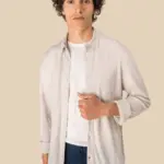 Linnen herenoverhemd — productfoto 3