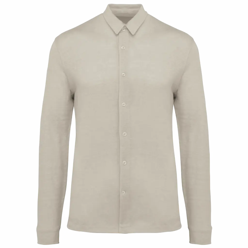 Leinenhemd Herren SP518 bedrucken atmungsaktiv Tricot S-3XL — Produktfoto 6