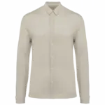 Linnen herenoverhemd, linen sand — productfoto 6