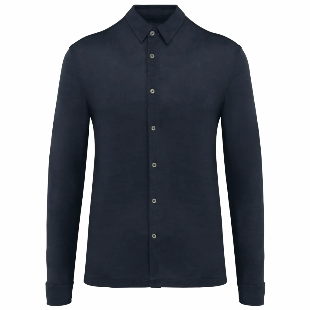 Leinenhemd Herren SP518 bedrucken atmungsaktiv Tricot S-3XL — Produktfoto 7