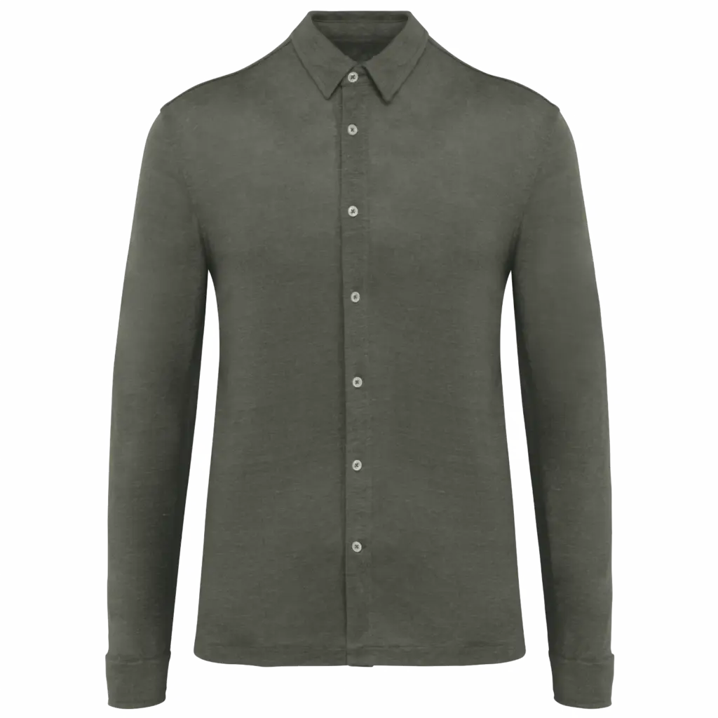 Leinenhemd Herren SP518 bedrucken atmungsaktiv Tricot S-3XL — Produktfoto 8