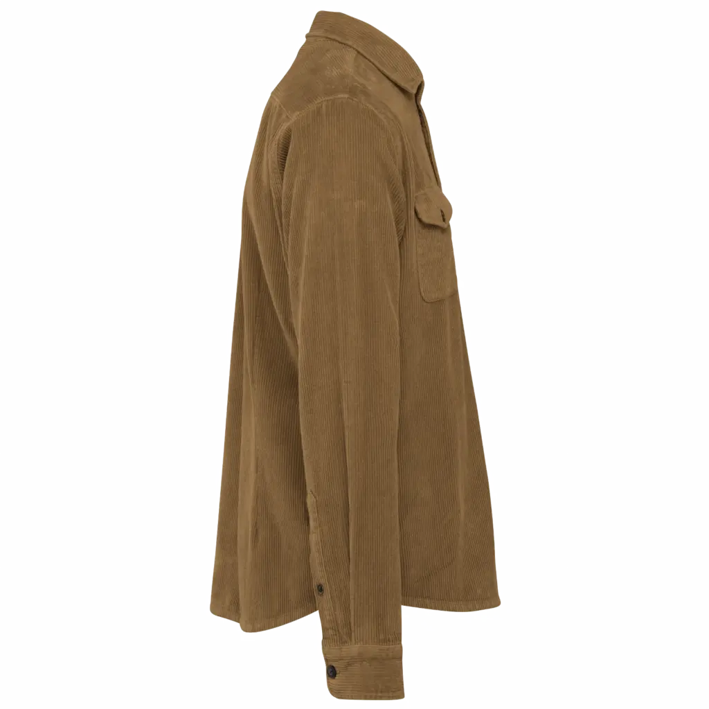 PS_SP519-S_WASHEDBROWNSUGAR - Hidalgo-werbeartikel Ecologisch verwassen herenovershirt van ribfluweel, washed brown sugar — productfoto 5