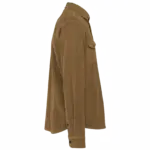 Ecologisch verwassen herenovershirt van ribfluweel, washed brown sugar — productfoto 5