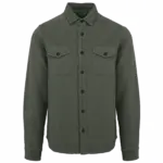 Ecologisch verwassen herenovershirt van ribfluweel, washed pale khaki — productfoto 8