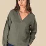 Linnen damesblouse