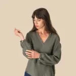 Linnen damesblouse — productfoto 4