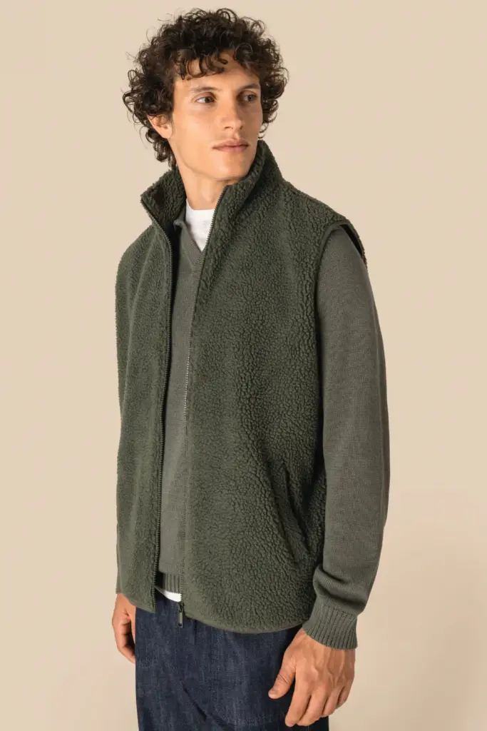 SP603-3_2026 - Hidalgo-werbeartikel Mouwloos sherpa herenjasje — productfoto 3