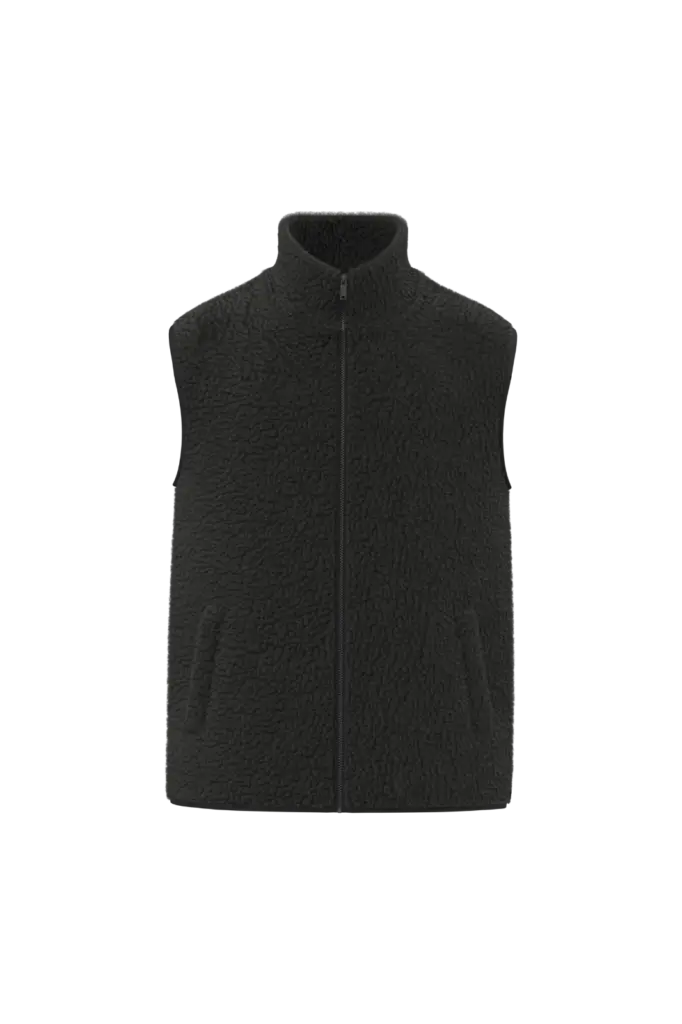 Mouwloos sherpa herenjasje, black — productfoto 7