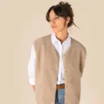 Mouwloos sherpa damesjasje — productfoto 3