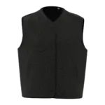 Mouwloos sherpa damesjasje, black — productfoto 6
