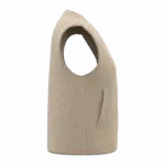 Mouwloos sherpa damesjasje, wet sand — productfoto 7