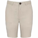 Linnen bermuda Jongen, linen sand — productfoto 4
