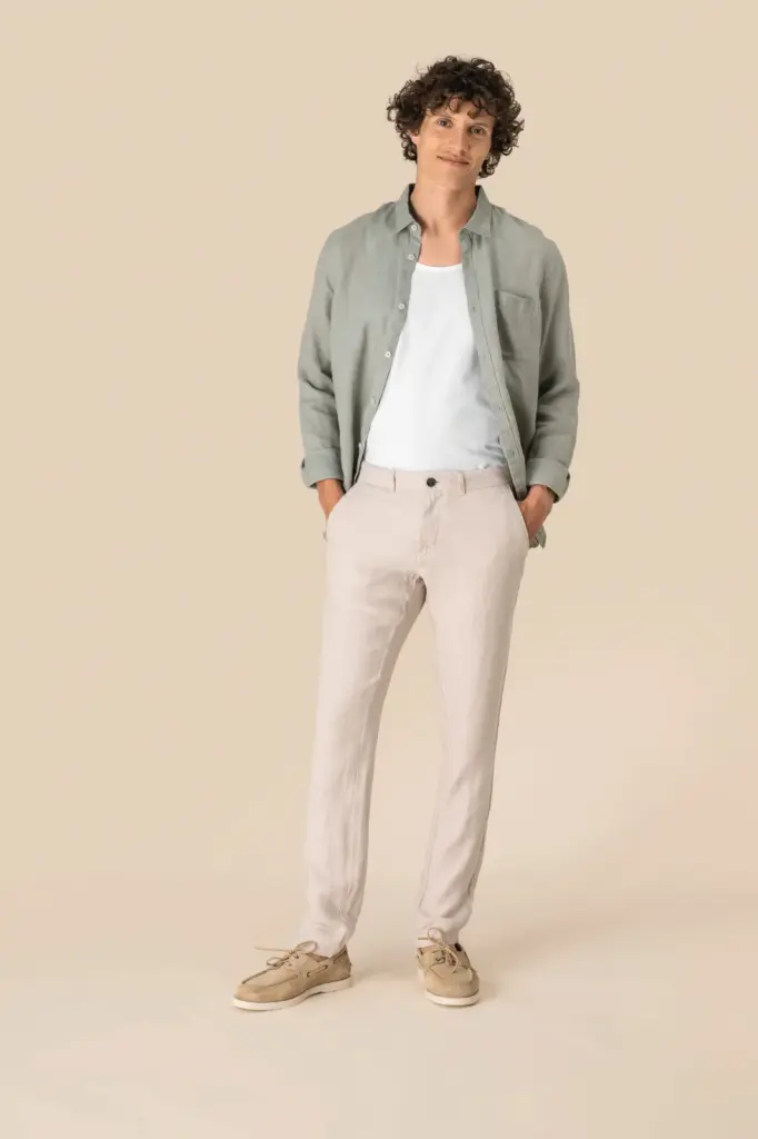 SP710-7_2025 - Hidalgo-werbeartikel Linnen broek heren — productfoto 2