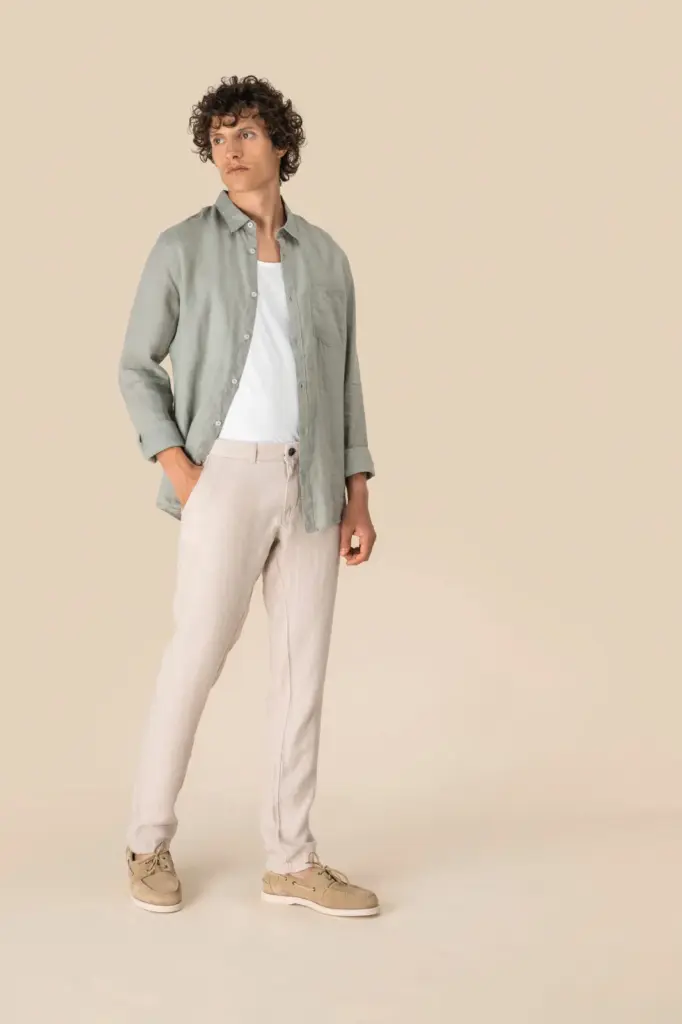 SP710-8_2025 - Hidalgo-werbeartikel Linnen broek heren — productfoto 4