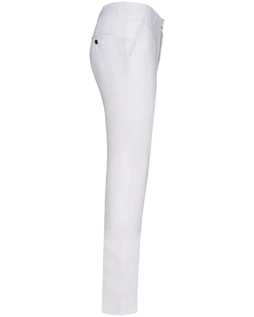 PS_SP710-S_WHITE - Hidalgo-werbeartikel Linnen broek heren, white — productfoto 7