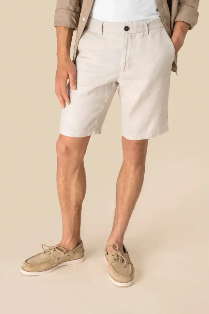 Linnen bermuda heren