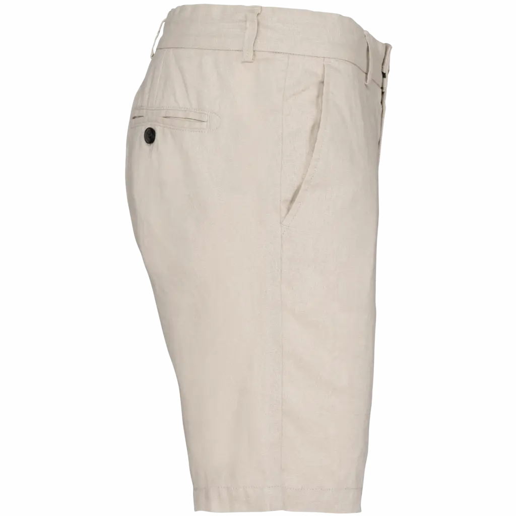 Linnen bermuda heren, linen sand — productfoto 5