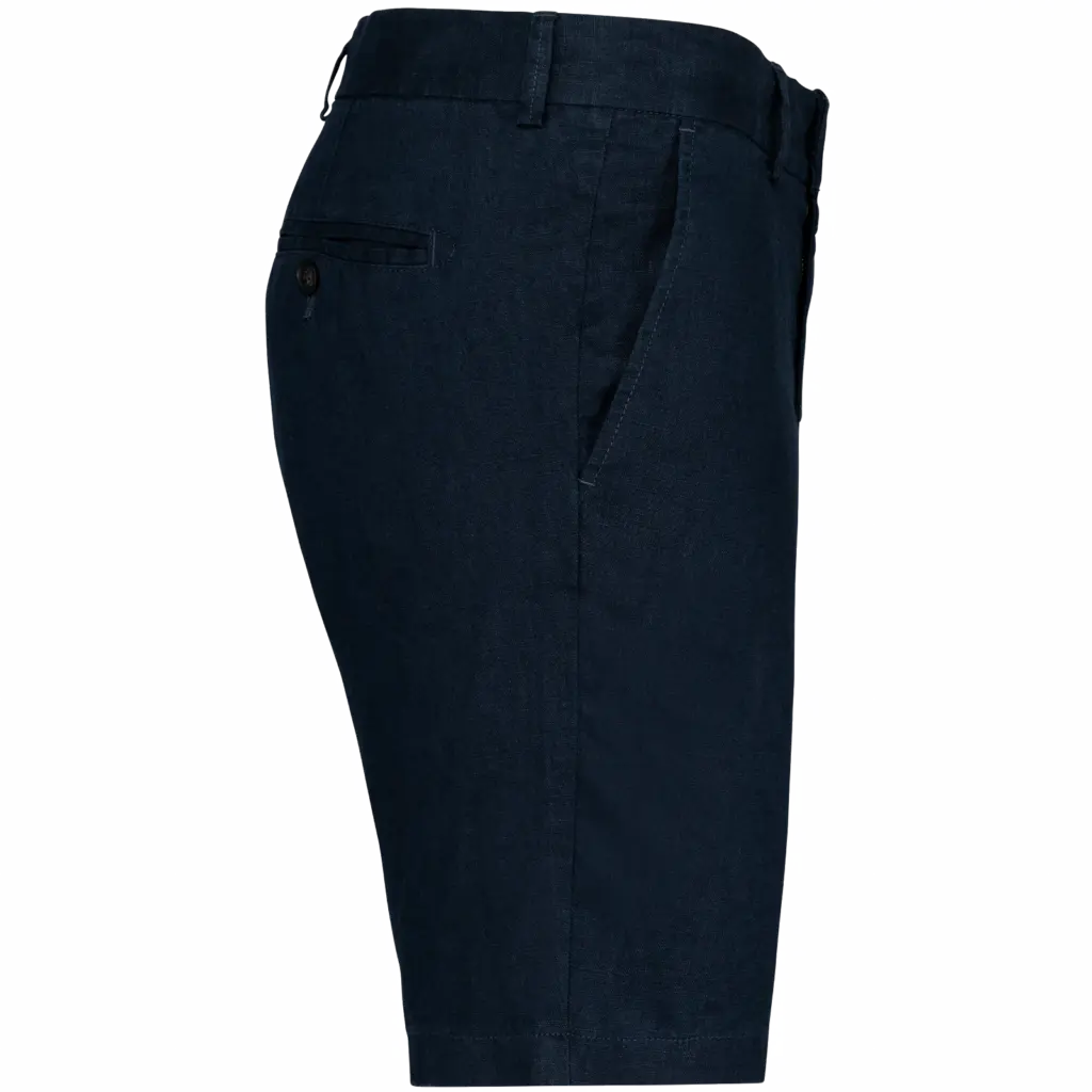 Linnen bermuda heren, navy blue — productfoto 6