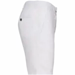 Linnen bermuda heren, white — productfoto 7