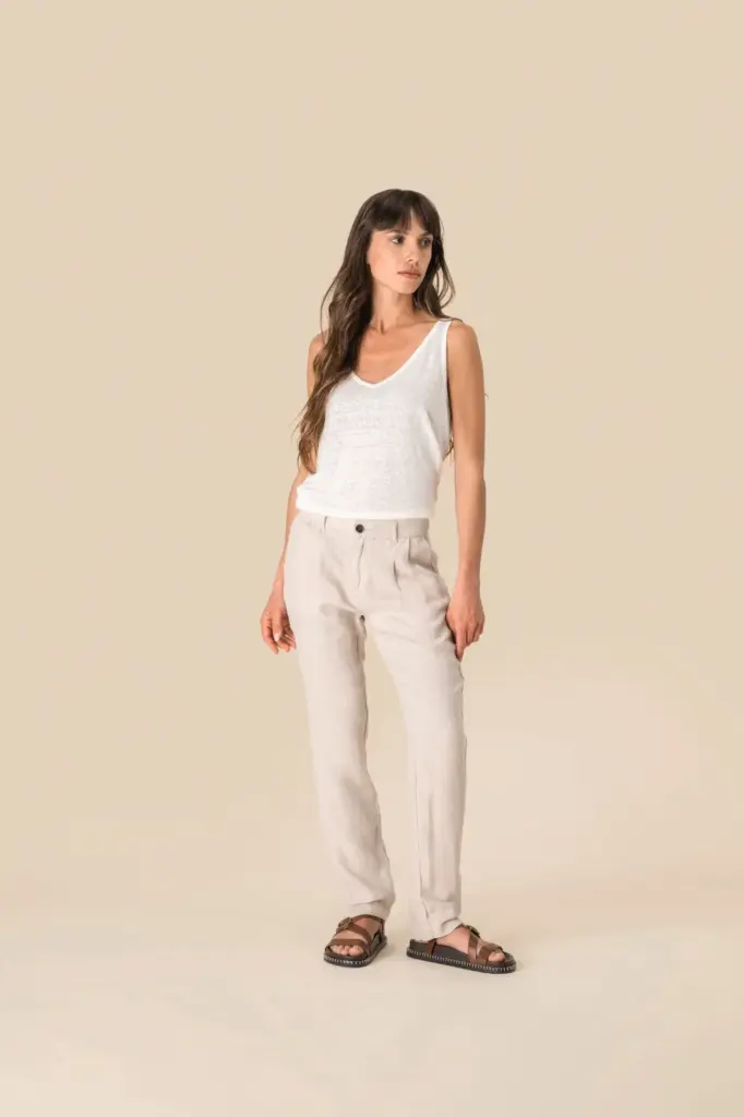 SP712-1_2025 - Hidalgo-werbeartikel Linnen broek dames — productfoto 2