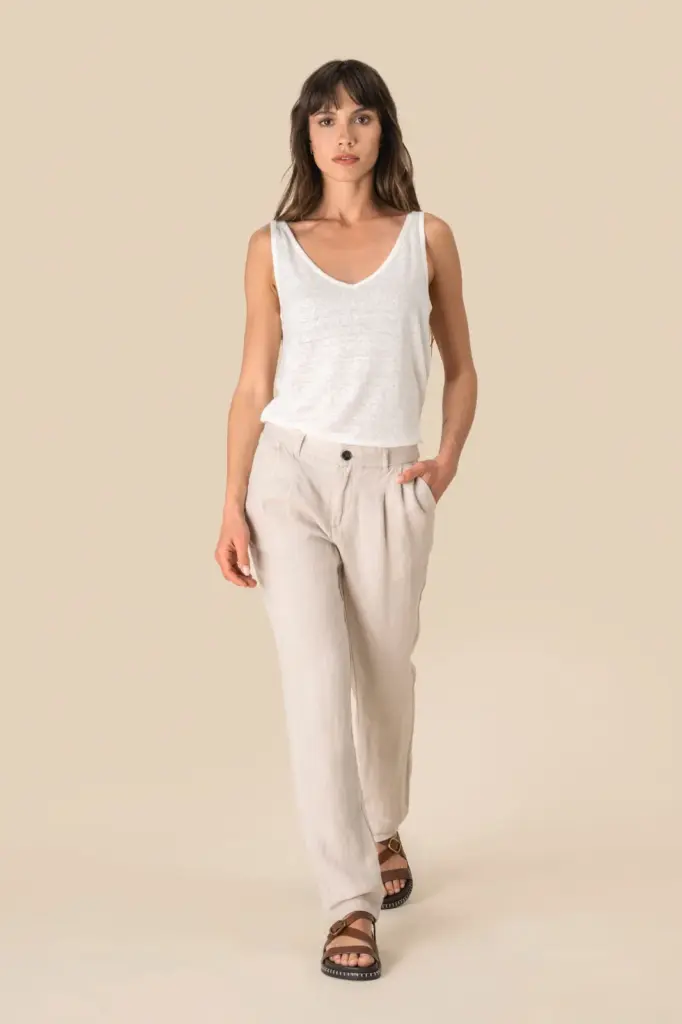 SP712-2_2025 - Hidalgo-werbeartikel Linnen broek dames — productfoto 3