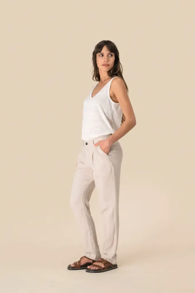 SP712-3_2025 - Hidalgo-werbeartikel Linnen broek dames — productfoto 4