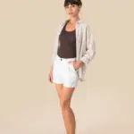 Linnen short dames — productfoto 3