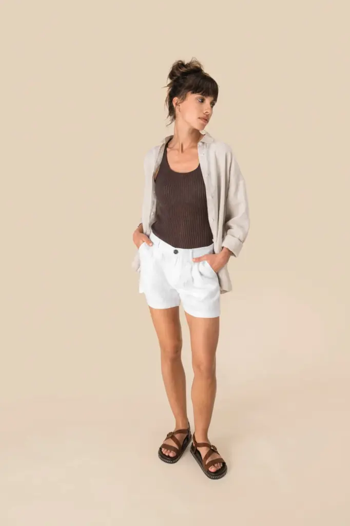 Linnen short dames — productfoto 4