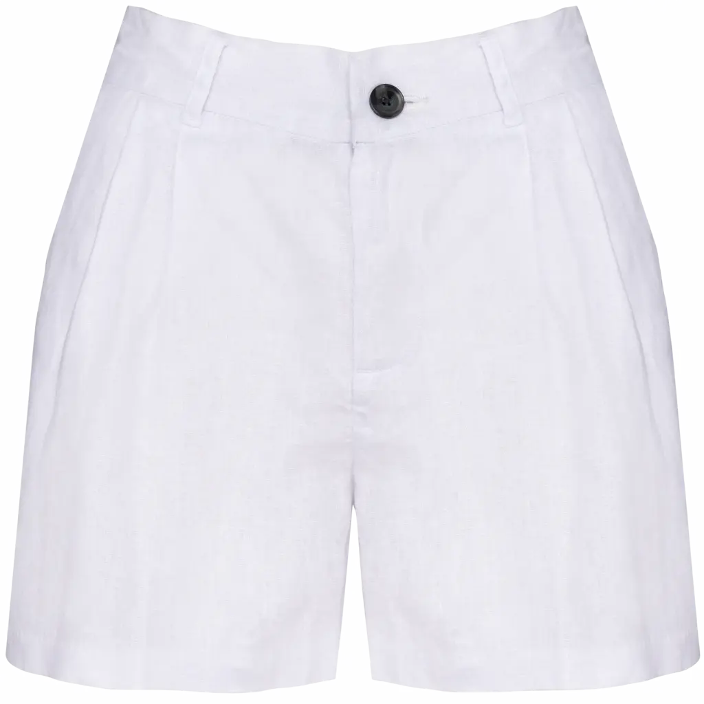 Leinen Shorts Damen SP713 bedrucken Business Gewebe 34-44 FR — Produktfoto 7