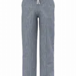 SP715 - Gestreepte linnen herenbroek, navy blue chambray / white stripes — productfoto 2