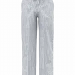 SP715 - Gestreepte linnen herenbroek, white / navy blue stripes — productfoto 3