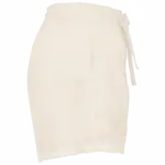 Linnen damesshort, ivory — productfoto 2
