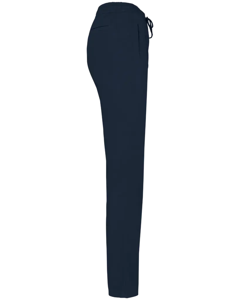 Ecologische verwassen damesbroek van lyocell, washed navy blue — productfoto 5