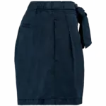 Ecologische verwassen damesshort van lyocell, washed navy blue — productfoto 5