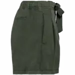 Ecologische verwassen damesshort van lyocell, washed organic khaki — productfoto 6