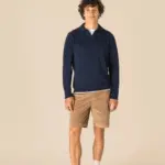 Ecologische bermuda van ribfluweel — productfoto 2