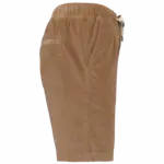Ecologische bermuda van ribfluweel, dark camel — productfoto 5